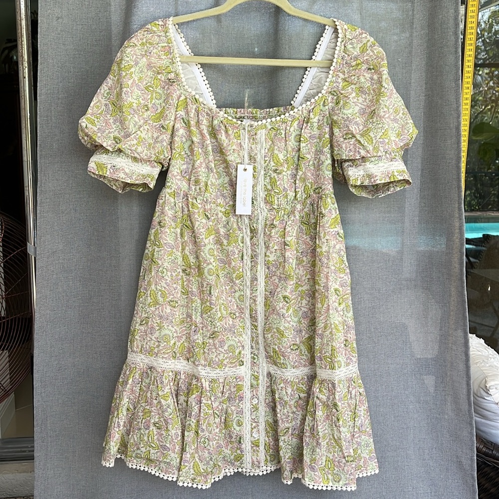 ANTHRO LOVE THE LABEL Josepha Babydoll dress M - Picture 7 of 17